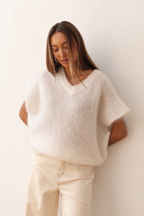 Otto Sweter Z Kid Moheru Ecru