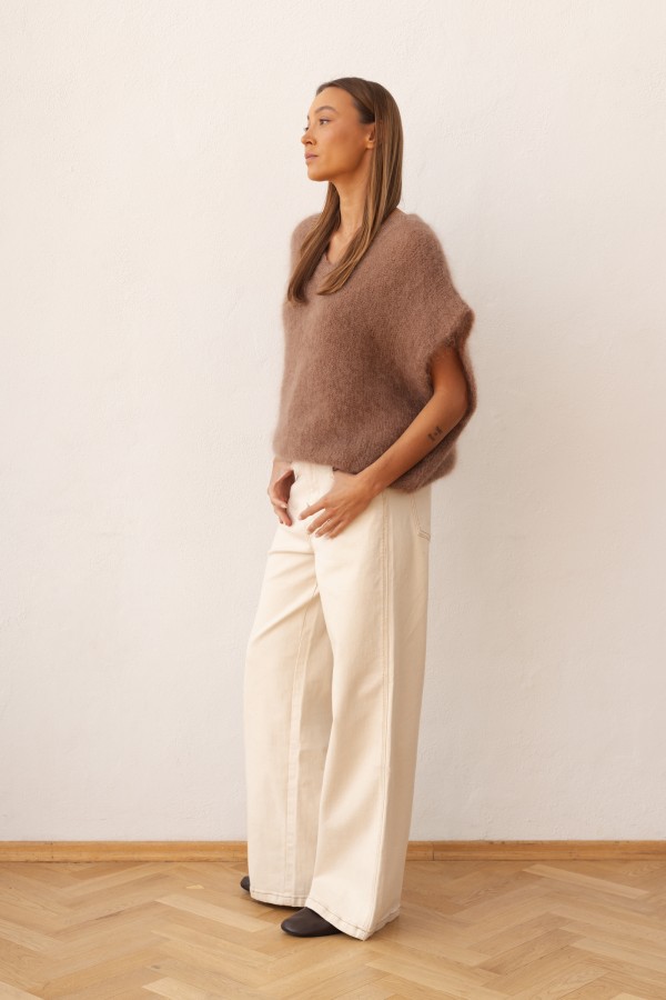Otto Kid Mohair Sweater Brown