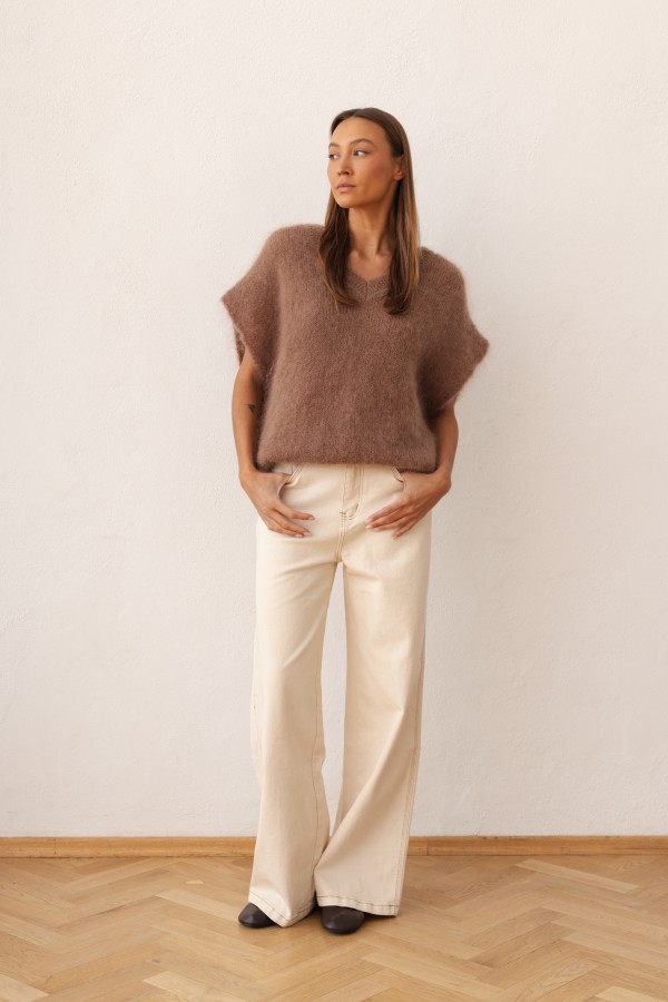 Otto Kid Mohair Sweater Brown