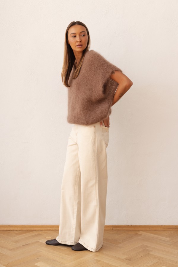 Otto Kid Mohair Sweater Brown