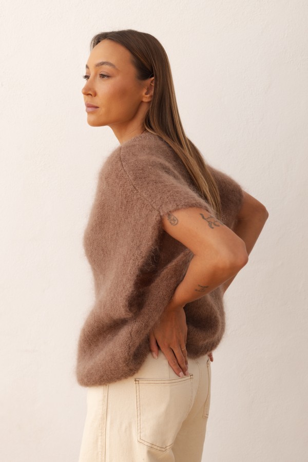 Otto Kid Mohair Sweater Brown