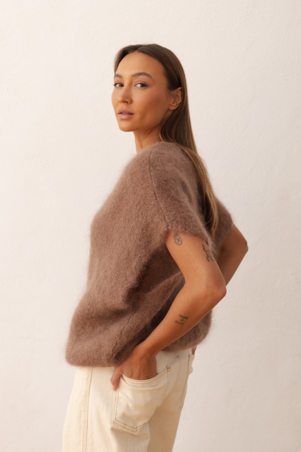 Otto Kid Mohair Sweater Brown
