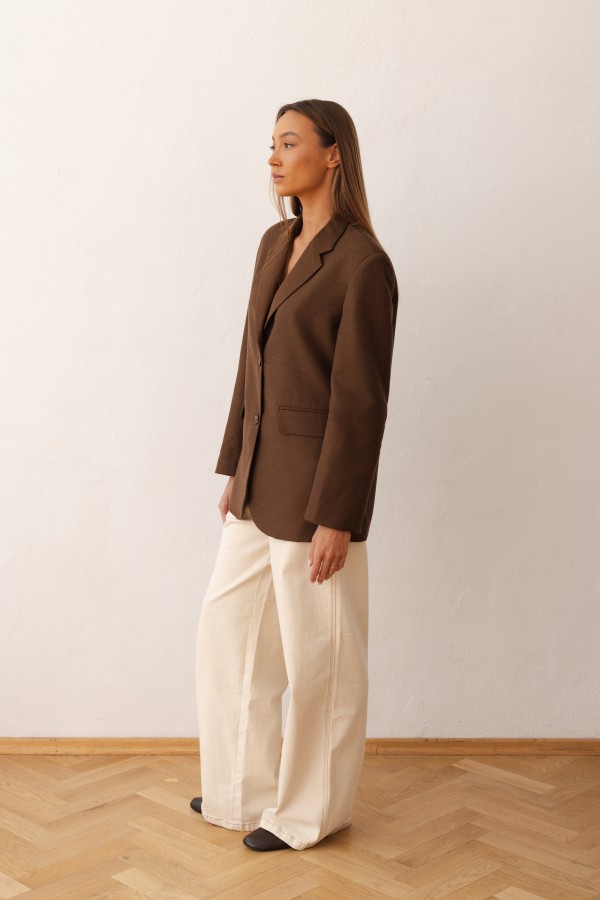 Fabien Marynarka Brązowa