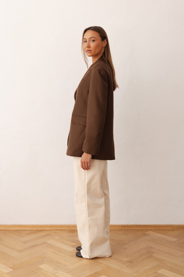 Fabien Marynarka Brązowa