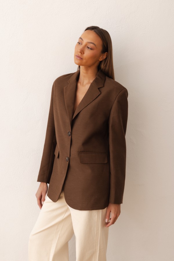 Fabien Blazer Brown