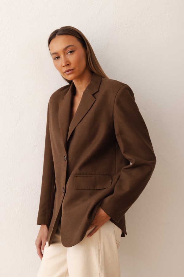Fabien Blazer Brown