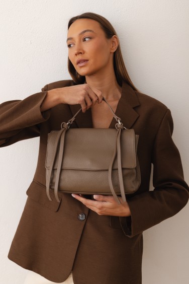 Torebka Skórzana Z Klapą i...