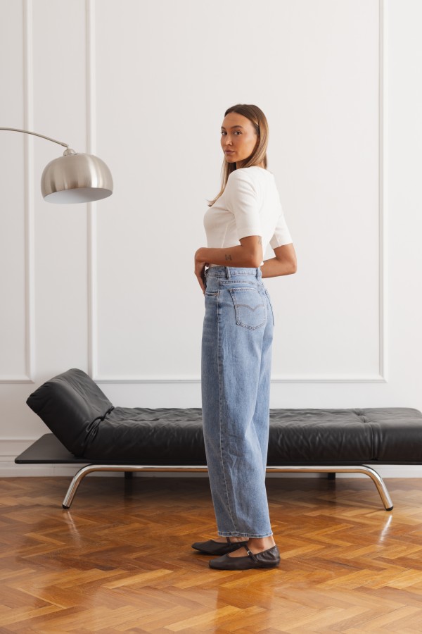 KT835 Spodnie Jeansowe Balloon Blue