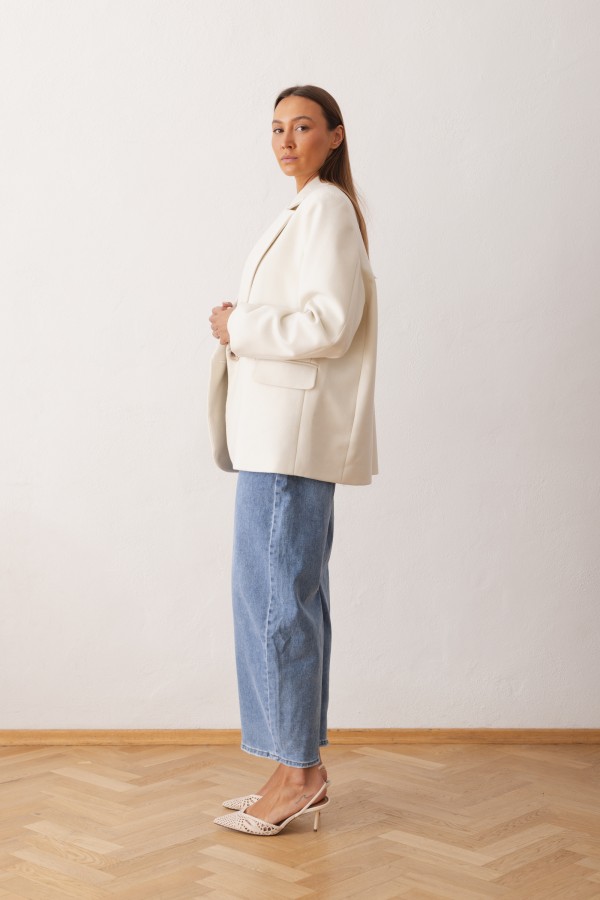 Mara Marynarka Oversize Ecru