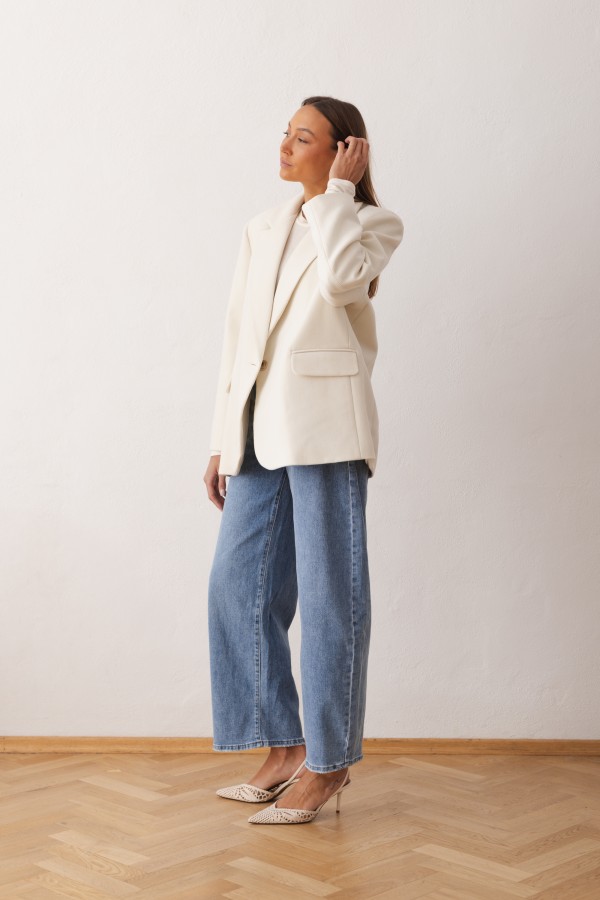Mara Marynarka Oversize Ecru