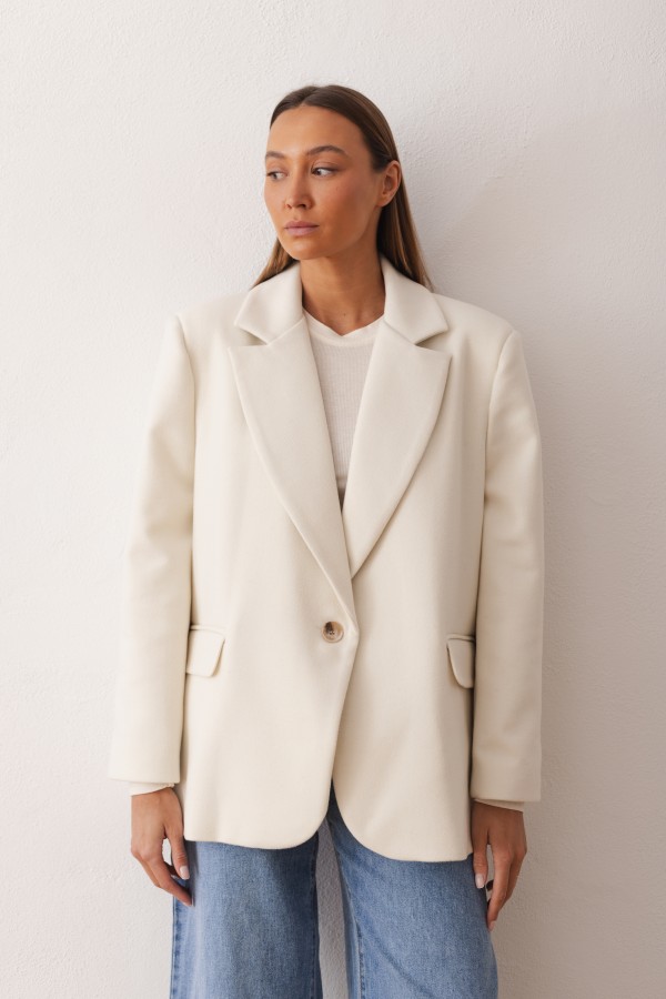 Mara Marynarka Oversize Ecru