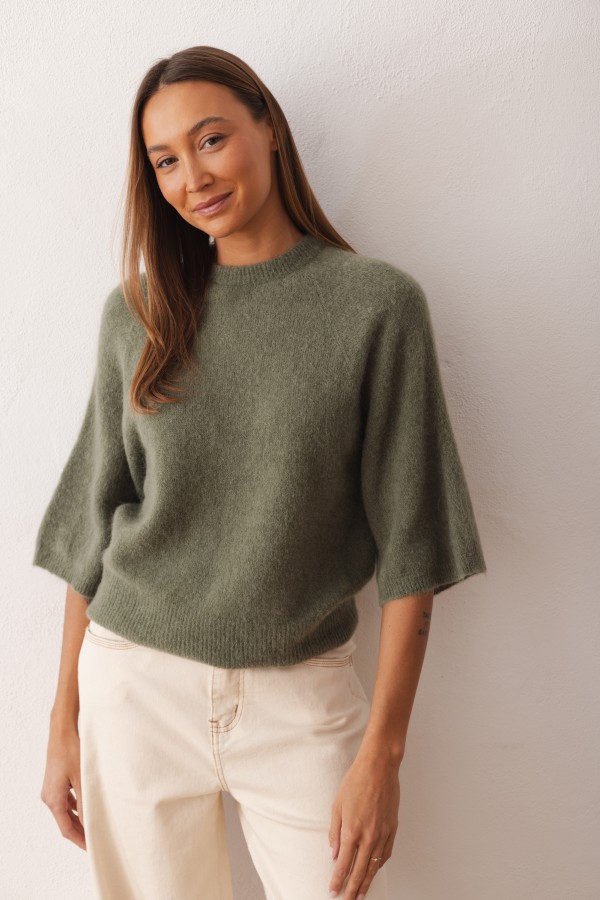 Vito Sweter Z Baby Alpaki Olive