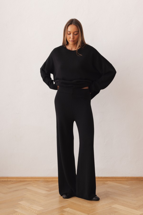 Elliot Sweter Z Kaszmirem Czarny