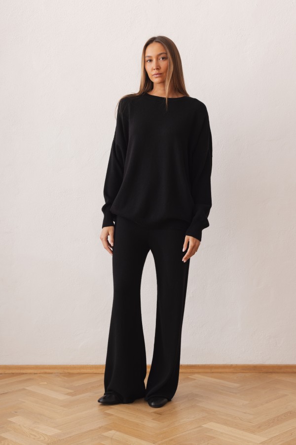 Elliot Sweter Z Kaszmirem Czarny