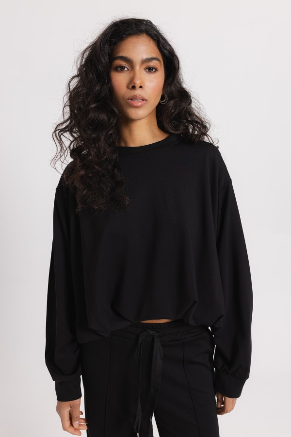 Pollie Black Sweatshirt