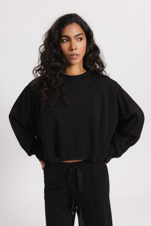 Pollie Trousers with Tie Black
