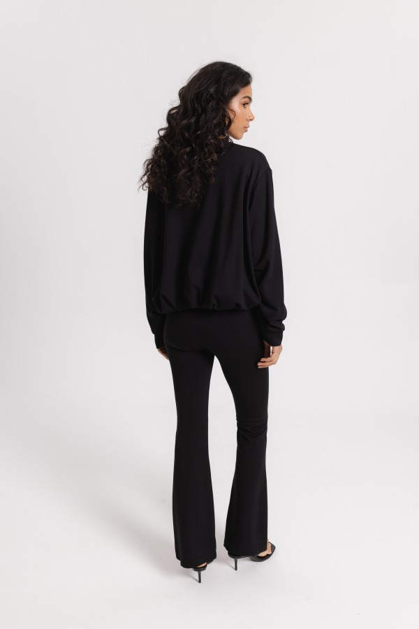 Pollie Black Flare Pants