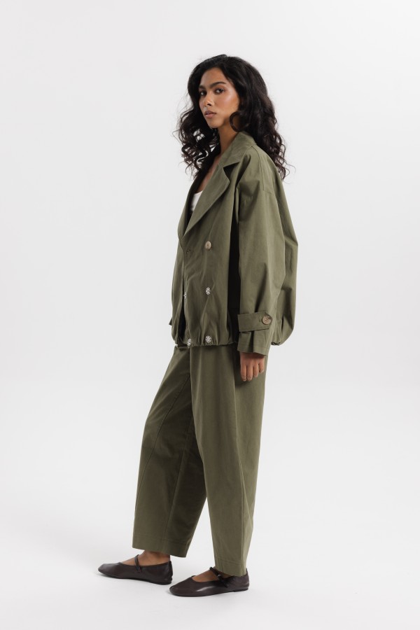 Shayla Barrel Khaki Pants