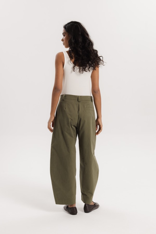 Shayla Spodnie Barrel Khaki