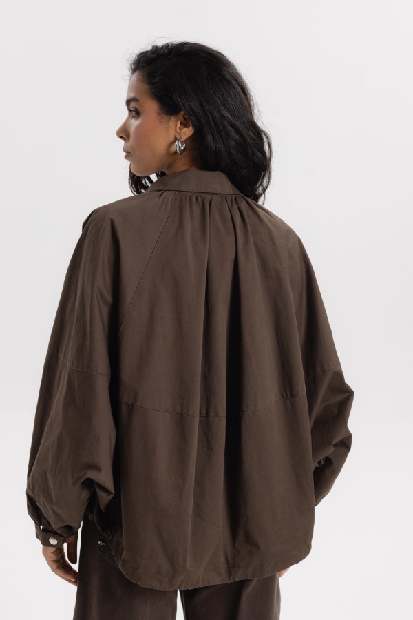 Laura Brown Collar Jacket