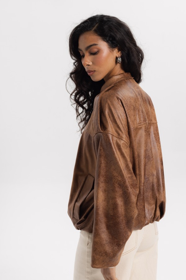 Vittoria Short Cut Jacket Brown