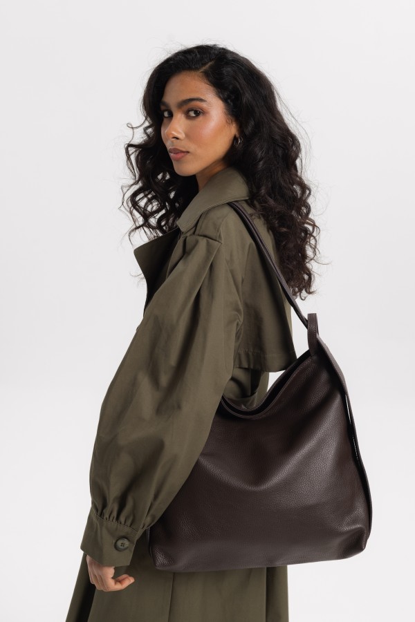 Everyday Tote Leather Bag Brown