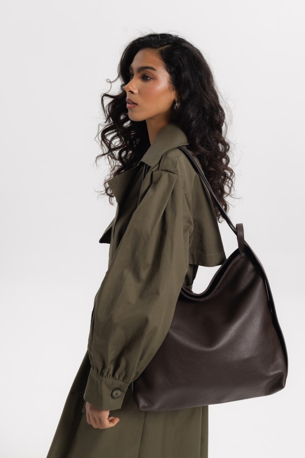 Everyday Tote Leather Bag Brown