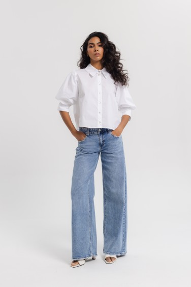 W3910 Spodnie Jeansowe Wide...