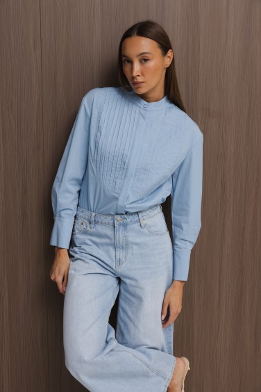 Lori Blue Long Sleeve Shirt