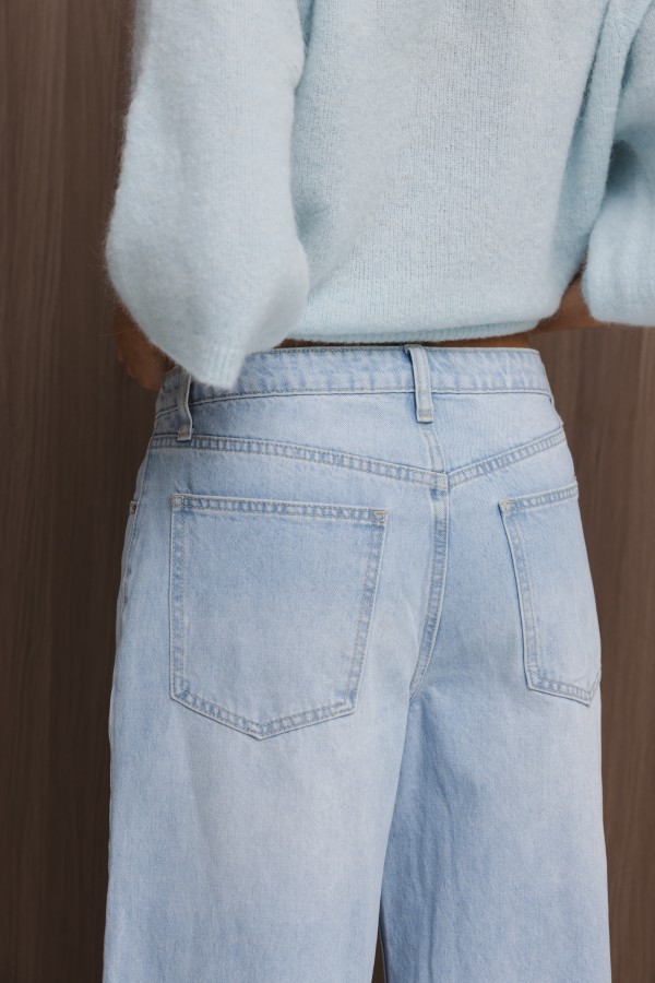 RD3572 Spodnie Jeansowe Wide Leg Blue