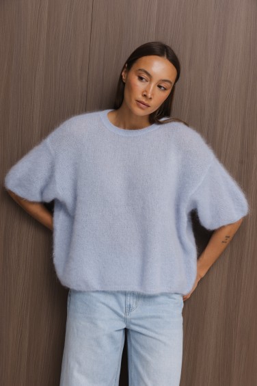Romeo Kid Mohair Blue Sweater