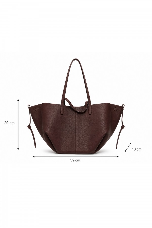 Leather Shoulder Bag Brown