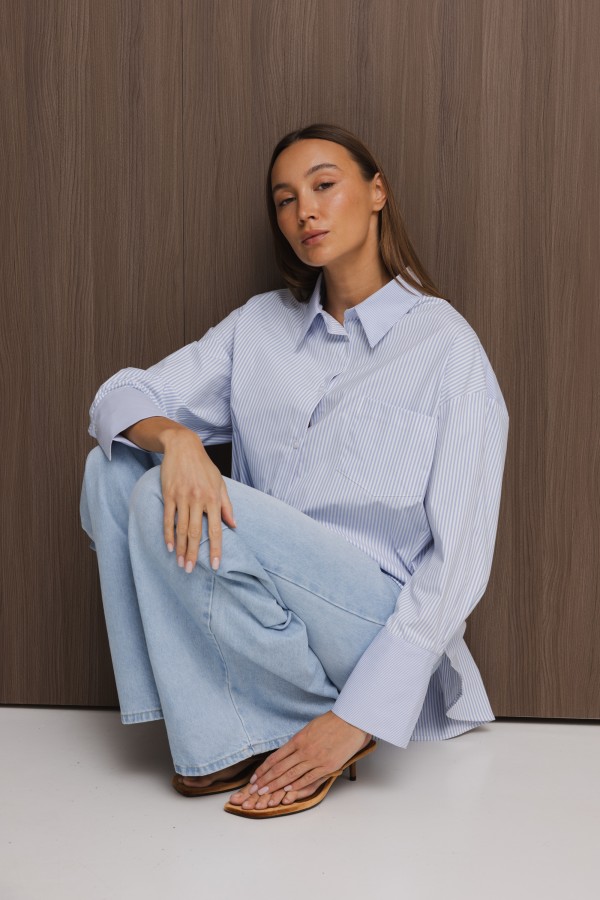 Camelia Koszula W Paski Blue