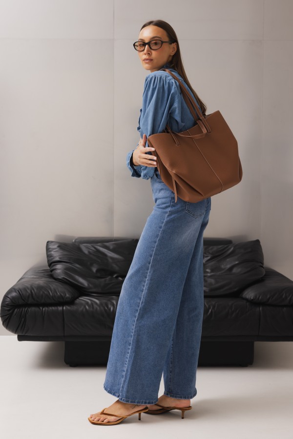 RD9031 Spodnie Jeansowe Wide Leg Blue