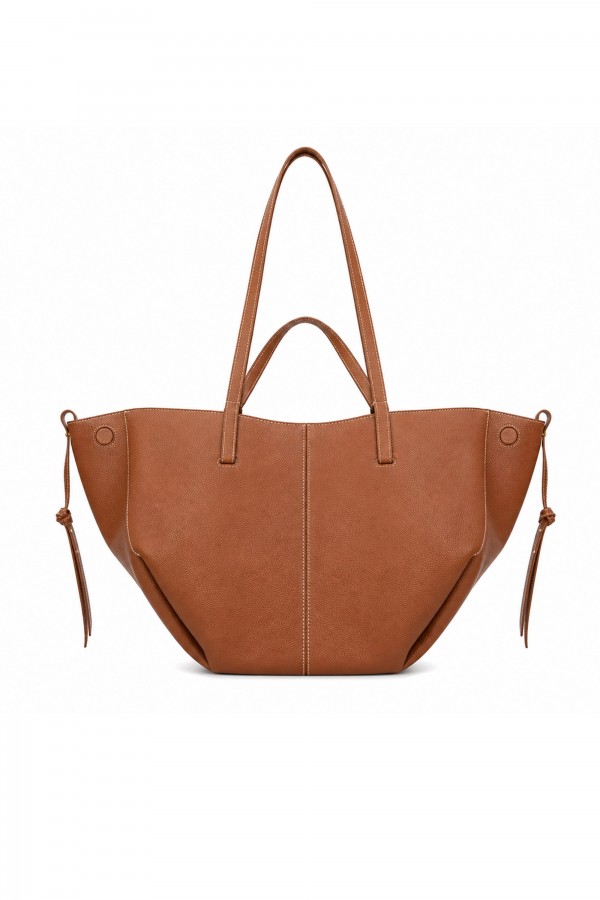 Leather Shoulder Bag Camel