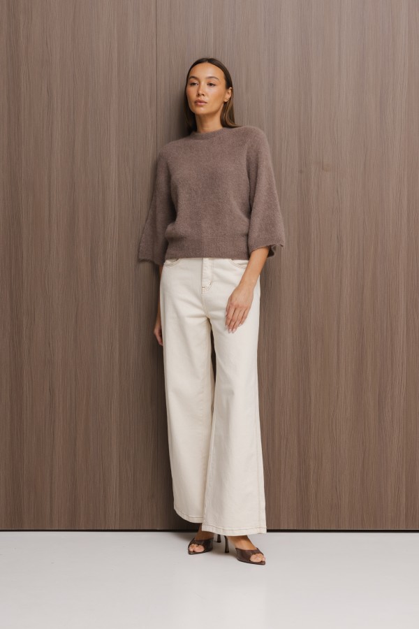 Vito Baby Alpaca Sweater Mocha