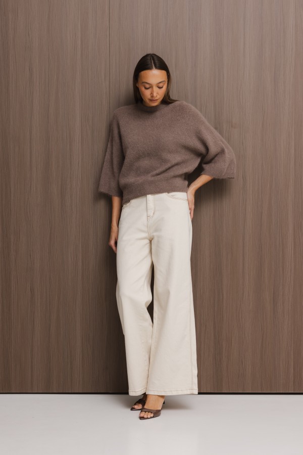 Vito Baby Alpaca Sweater Mocha