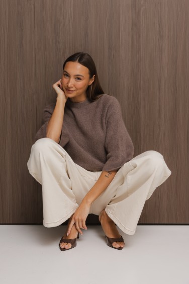 Vito Baby Alpaca Sweater Mocca