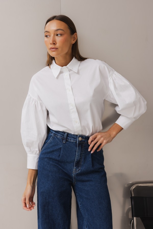 RD2758 Spodnie Jeansy Wide Leg Blue