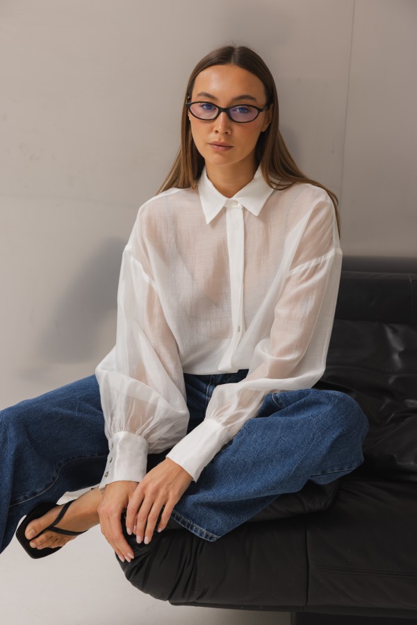 Nala Koszula Oversize Biała