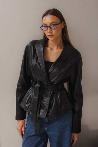 Miriam Leather Jacket Black...