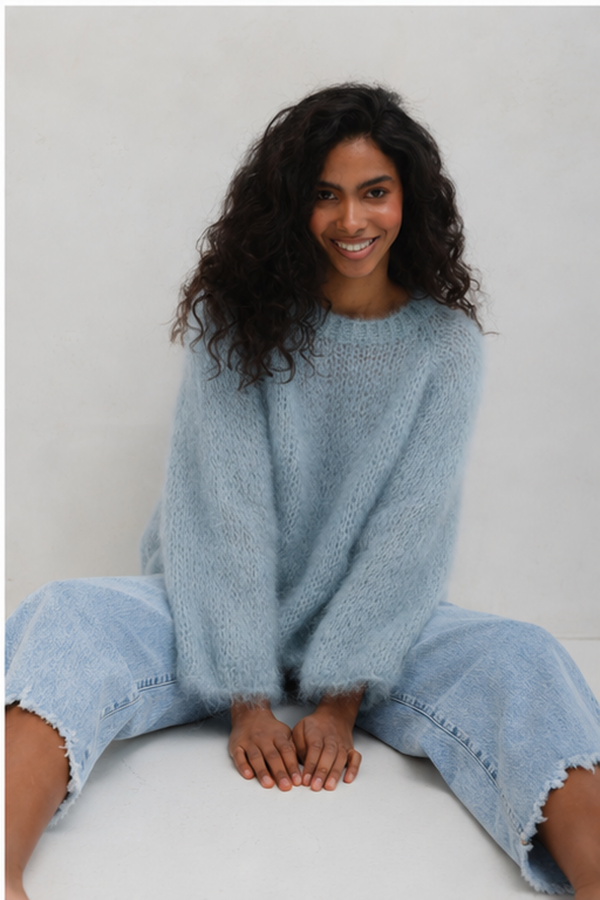 Philip Sweater Mohair Blue