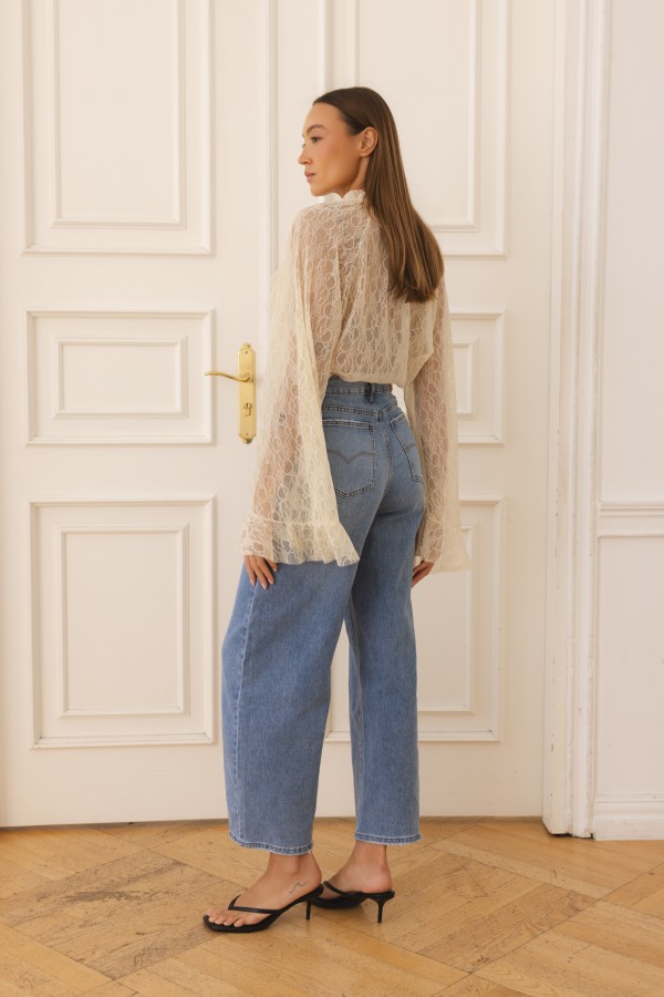 Celestine Lace Blouse Cream