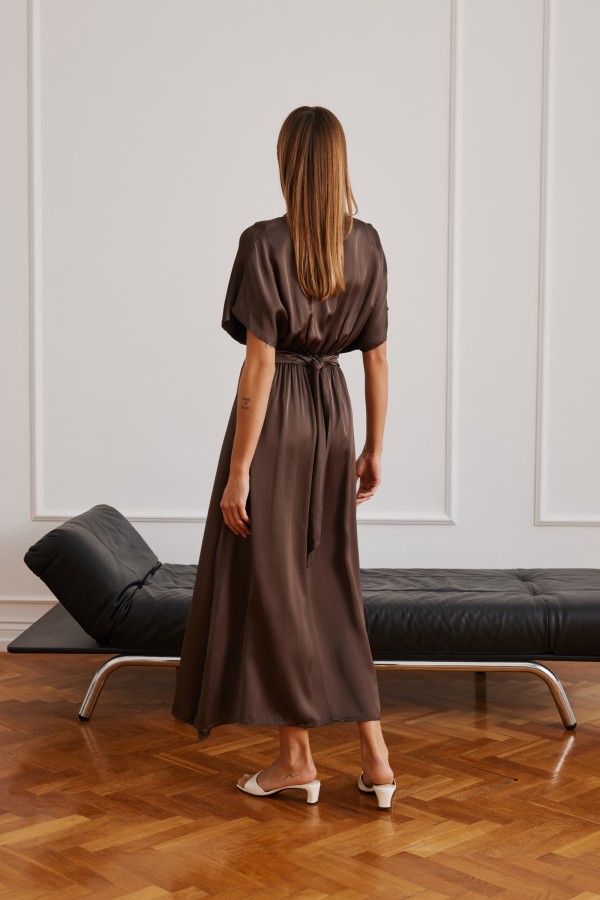 Athena Dress Brown