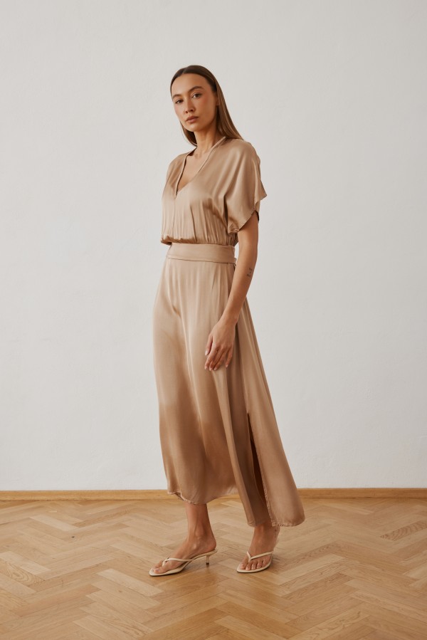 Athena Dress Beige