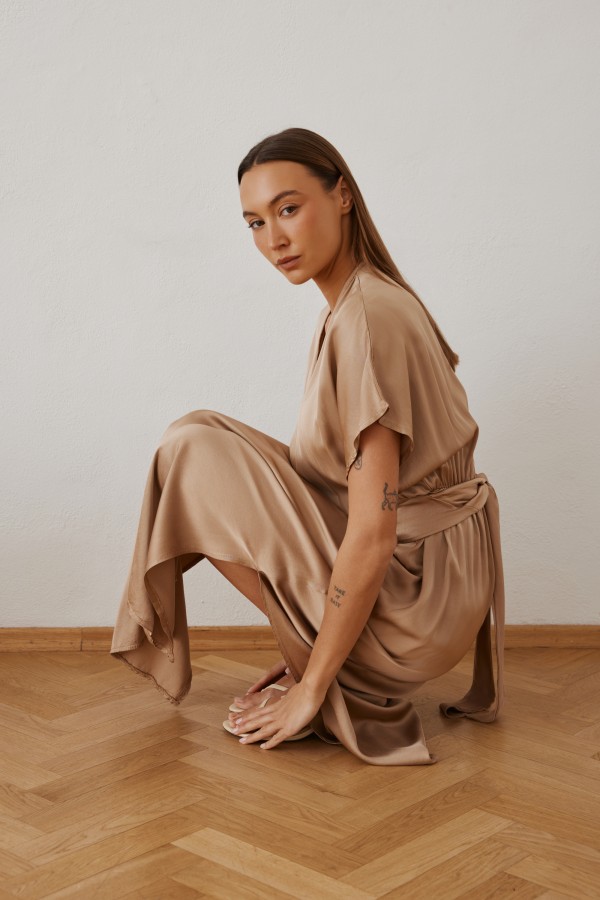 Athena Dress Beige