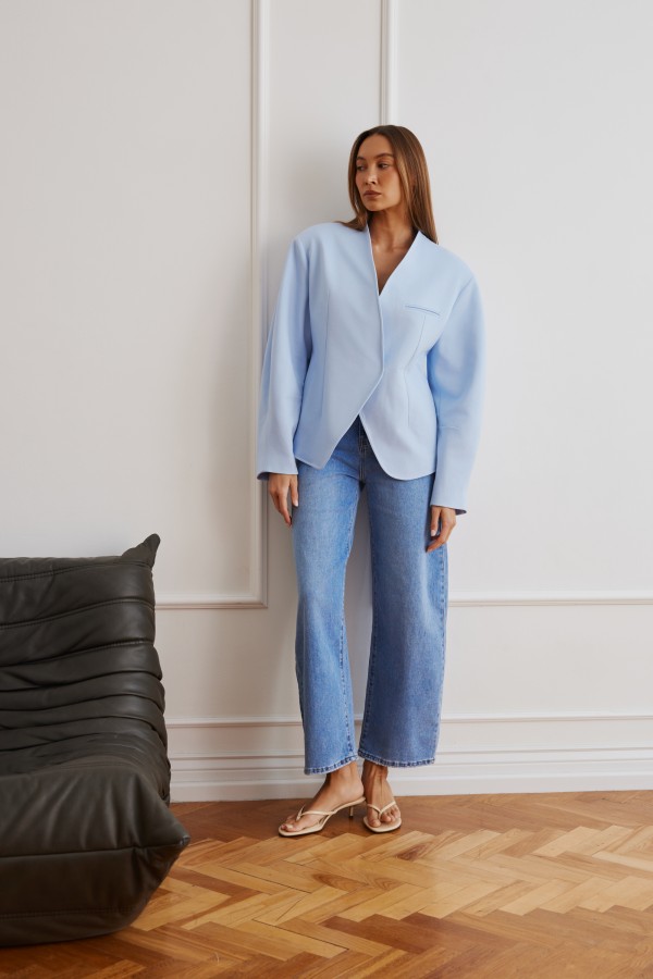 Magdalene Marynarka Oversize Blue