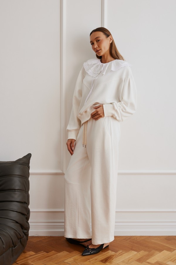 Eleonora Trousers White