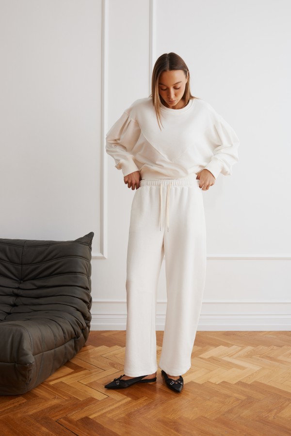 Eleonora Bluza Z Kołnierzem Biel