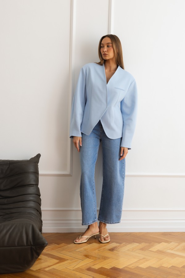 Magdalene Oversized Blazer Blue